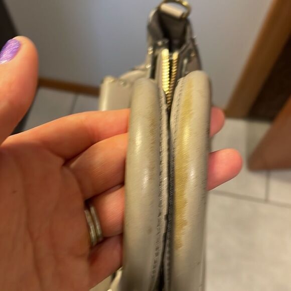 Rebecca Minkoff gray leather studded purse - Picture 14 of 16